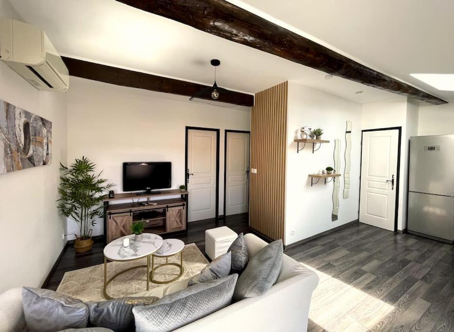 Ferienwohnung Charme Urbain Sous Les Toits-Terrasse/Clim/Parking Béziers Exterior foto